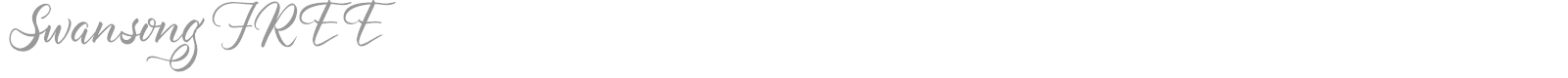 Swansong font preview